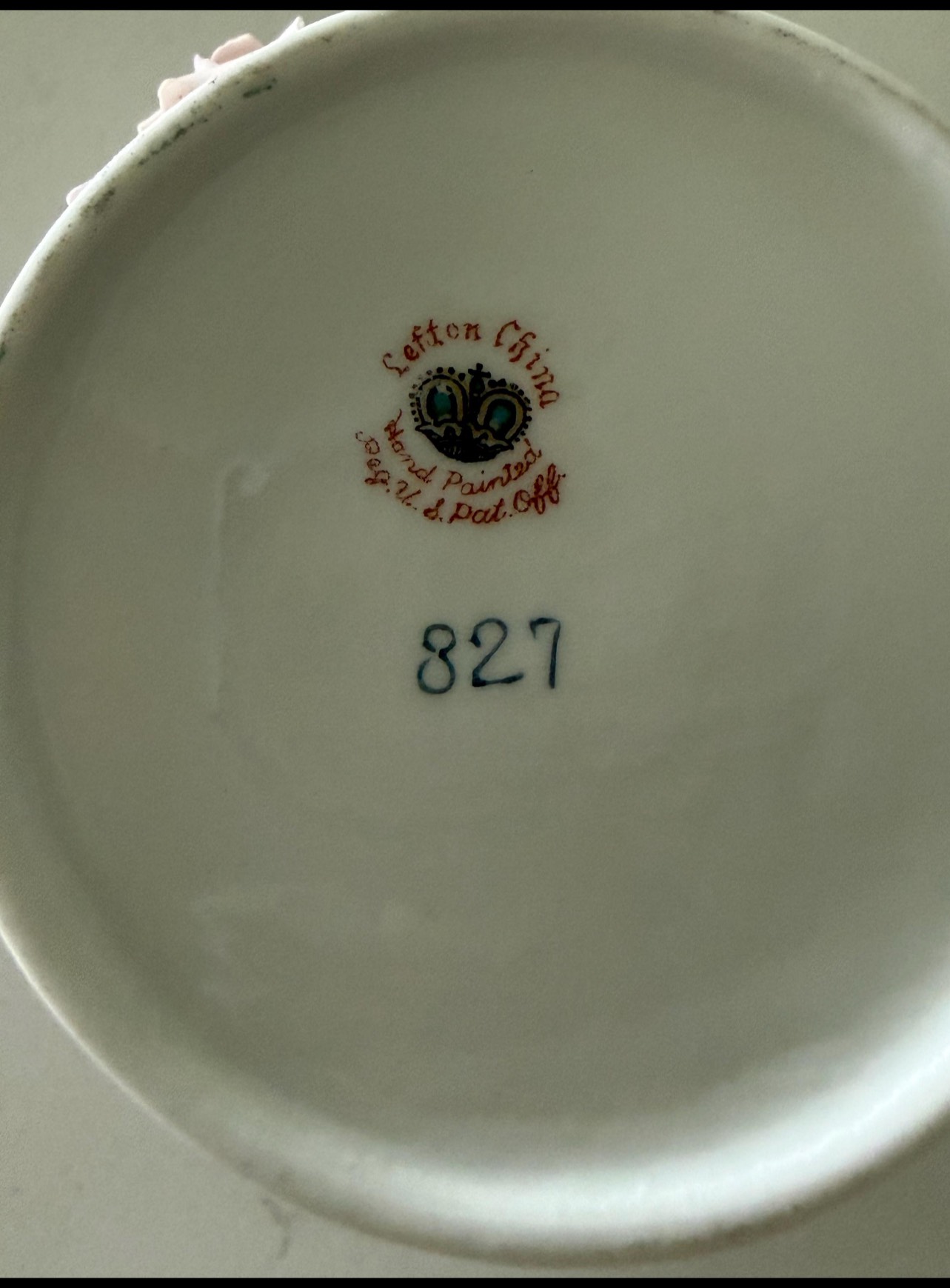  VintageLefton China #827 Vase | Pink Rose Porcelain Flower Pot Cottagecore